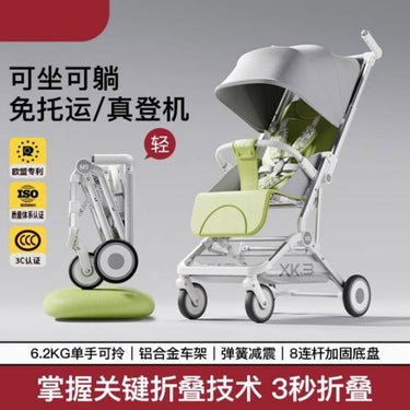 Premium Foldable M9 Baby Stroller Pocket Cart - Gray